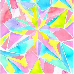 watercolor kaleidoscope
