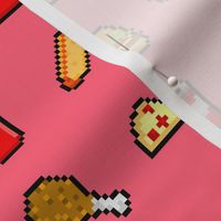 8-Bit Fast Food - Pink