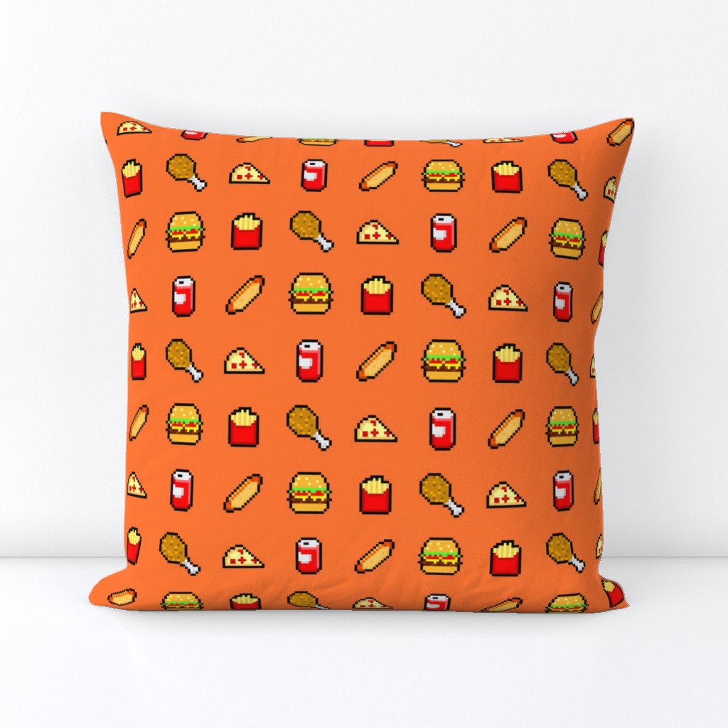  8-Bit Fast Food - Orange