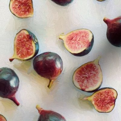 Fresh Figs on Linen - faded version