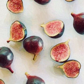 Fresh Figs on Linen - faded version