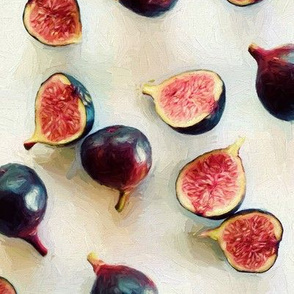 Fresh Figs on Linen - intense version