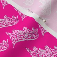 16-08S White Tiara on Hot Pink_Miss Chiff Designs