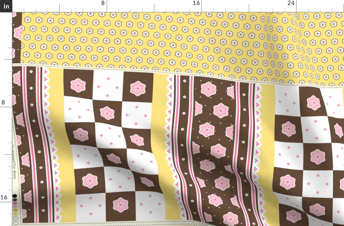 Checkerboard Tote - Banana - flexible kit plus bonus