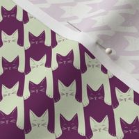 small - cats-tooth in purple and mint