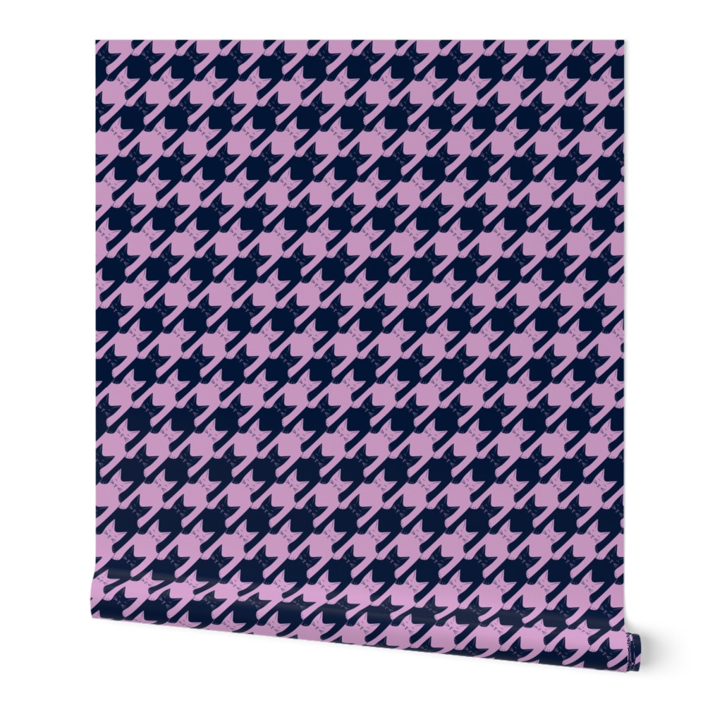 small - cats-tooth in navy and orchid