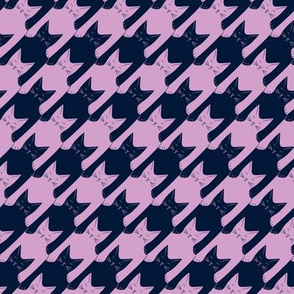 small - cats-tooth in navy and orchid