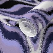 Furry Marbleized Fox Mask Violet