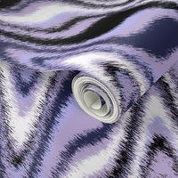 Furry Marbleized Fox Mask Violet
