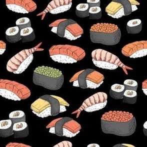 Sushi Roll Fabric, Wallpaper and Home Decor | Spoonflower