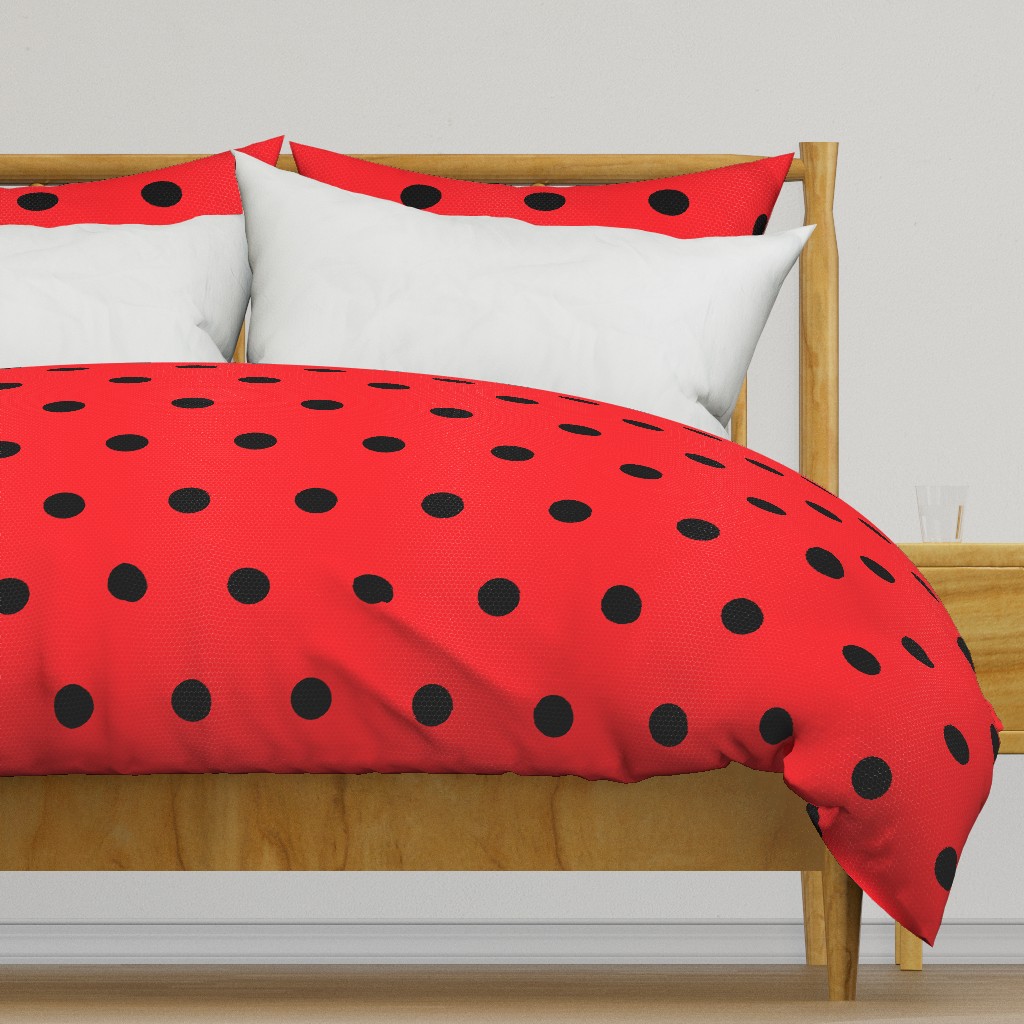 Ladybug Pattern Fabric