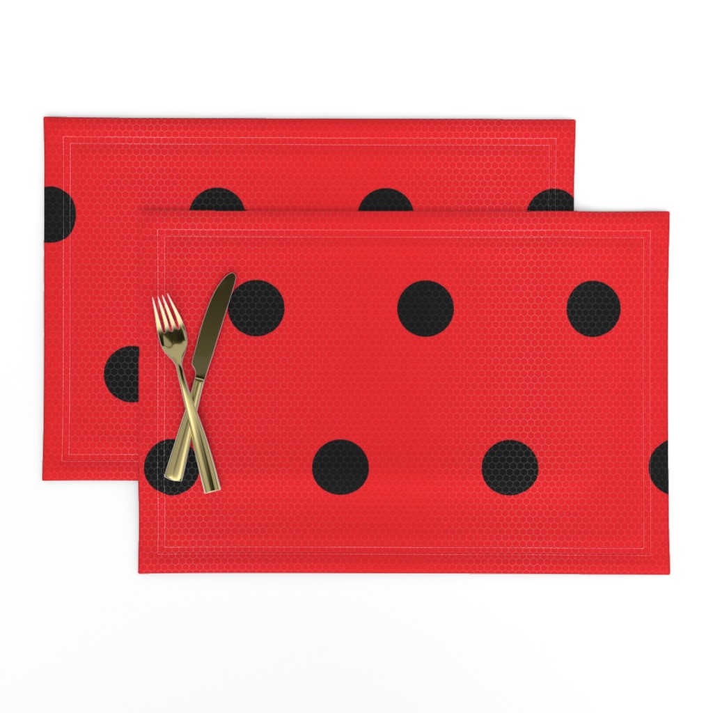 Ladybug Pattern Fabric