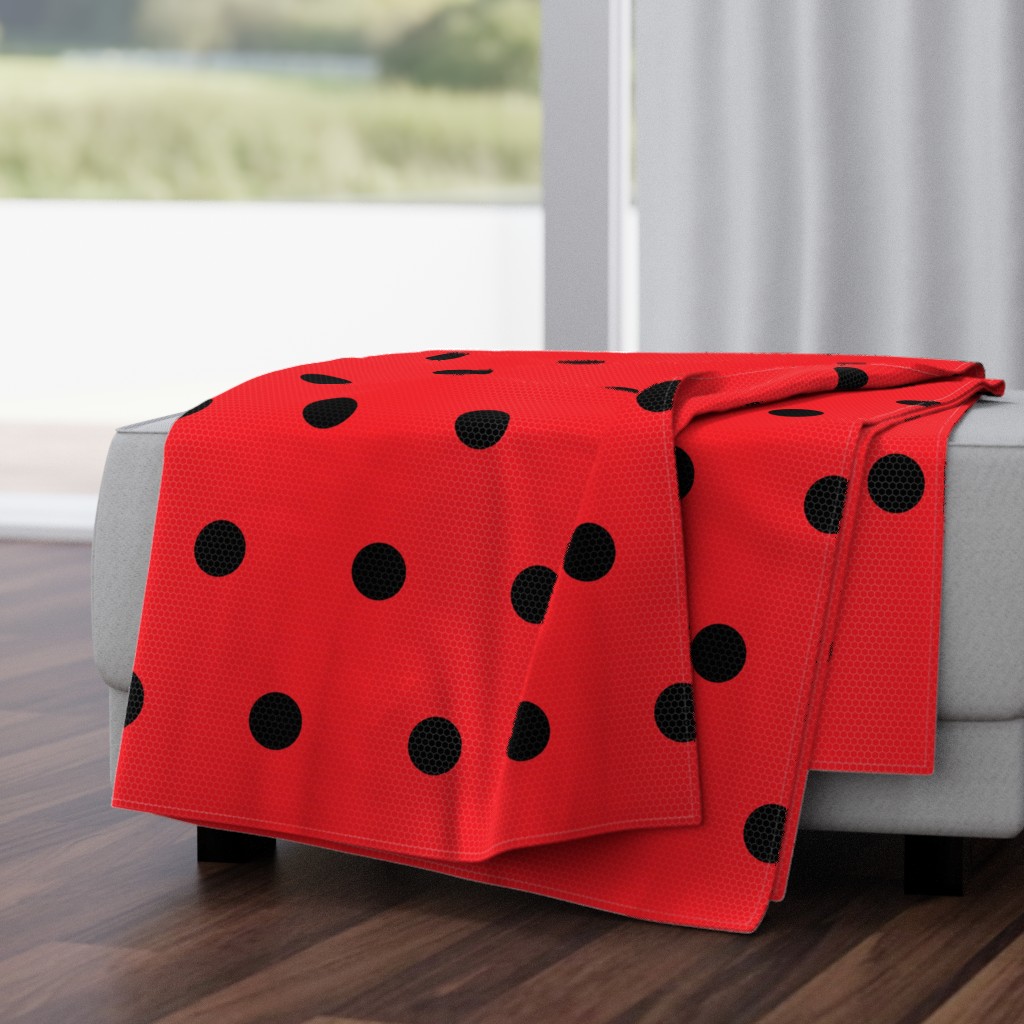 Ladybug Pattern Fabric