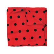 Ladybug Pattern Fabric