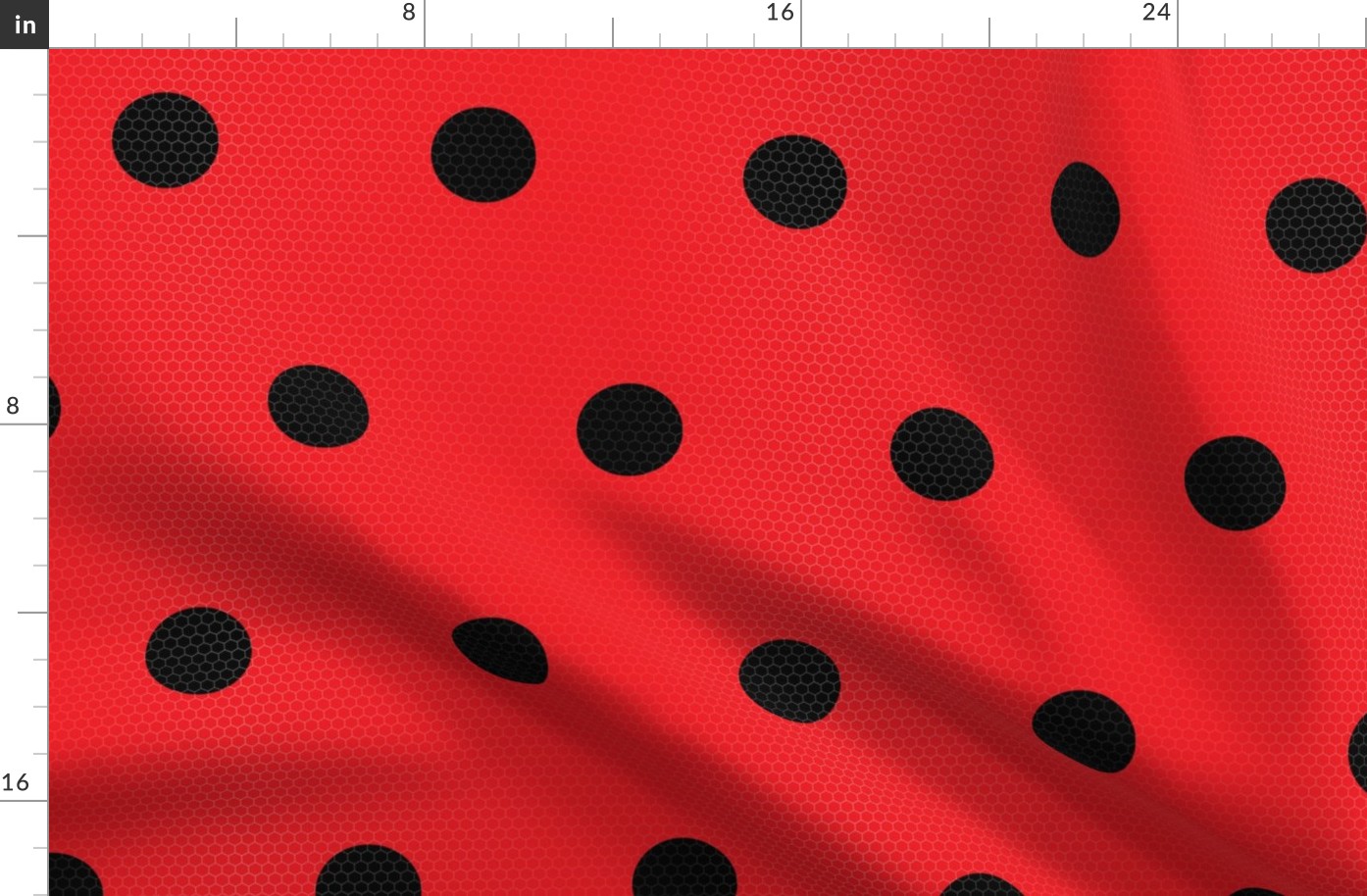 Ladybug Pattern Fabric