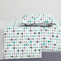 Triangles Geometric Mint Green