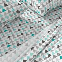 Triangles Geometric Mint Green