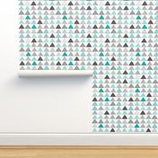 Triangles Geometric Mint Green