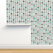 Triangles Geometric Mint Green