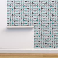 Triangles Geometric Mint Green