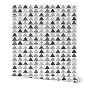 Triangles Geometric Black&White