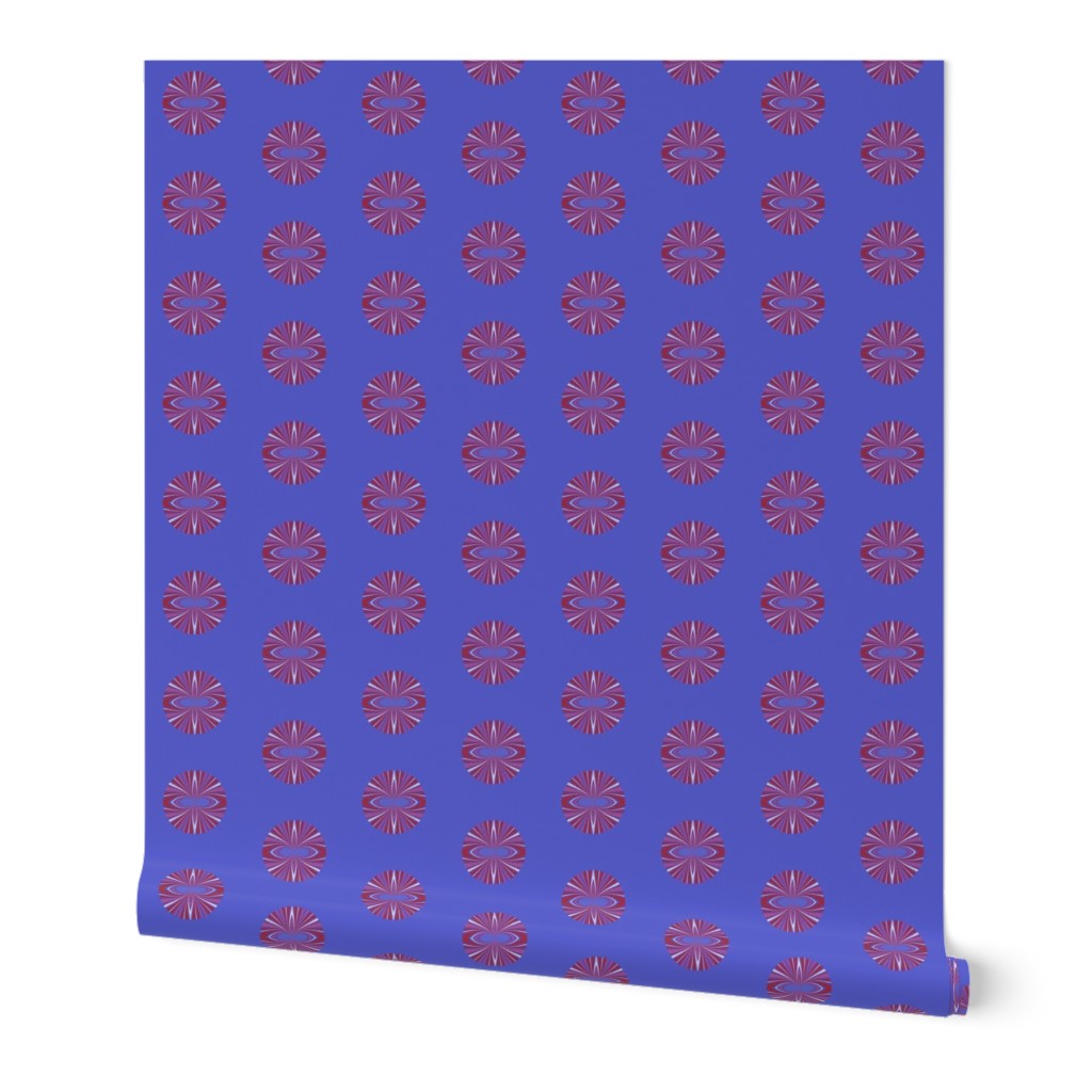 Berry Blue Kaleidoscope Dot