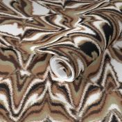 Marbleized Fox Camouflaged Brown