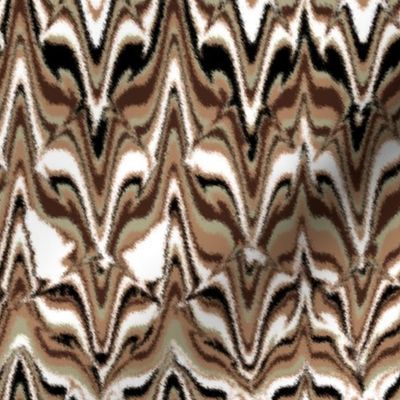 Marbleized Fox Camouflaged Brown