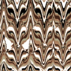 Marbleized Fox Camouflaged Brown