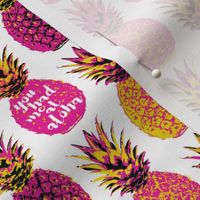 Pink Pineapple - White Wording