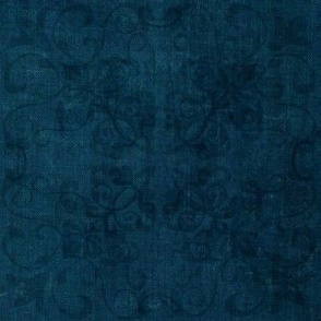 Indigo Damask