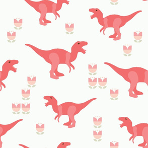 Prehistoric Pink T-Rex Dinosaur