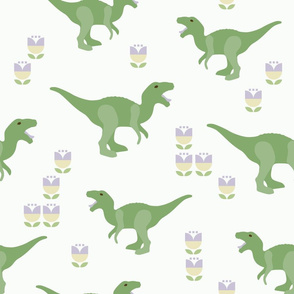 Prehistoric Green Dino Raptor