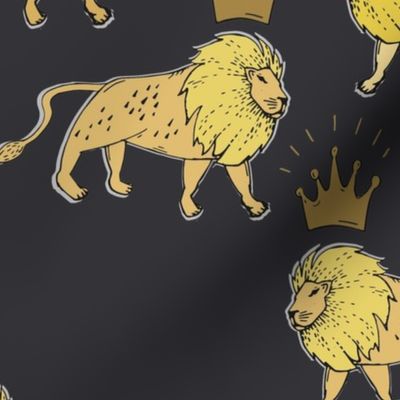 leo_lion_black_and_gold