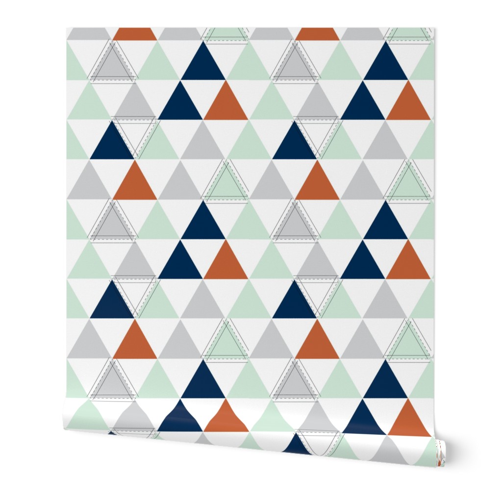 Robust Orange Triangle Quilt