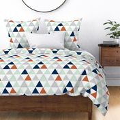 Robust Orange Triangle Quilt