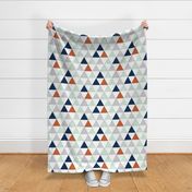 Robust Orange Triangle Quilt