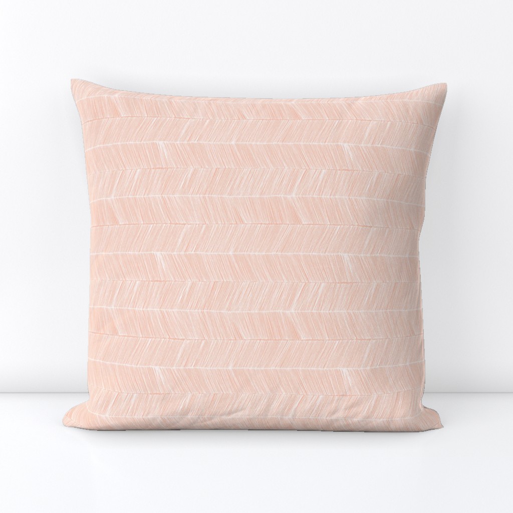 herringbone peach - rotated 90 degrees