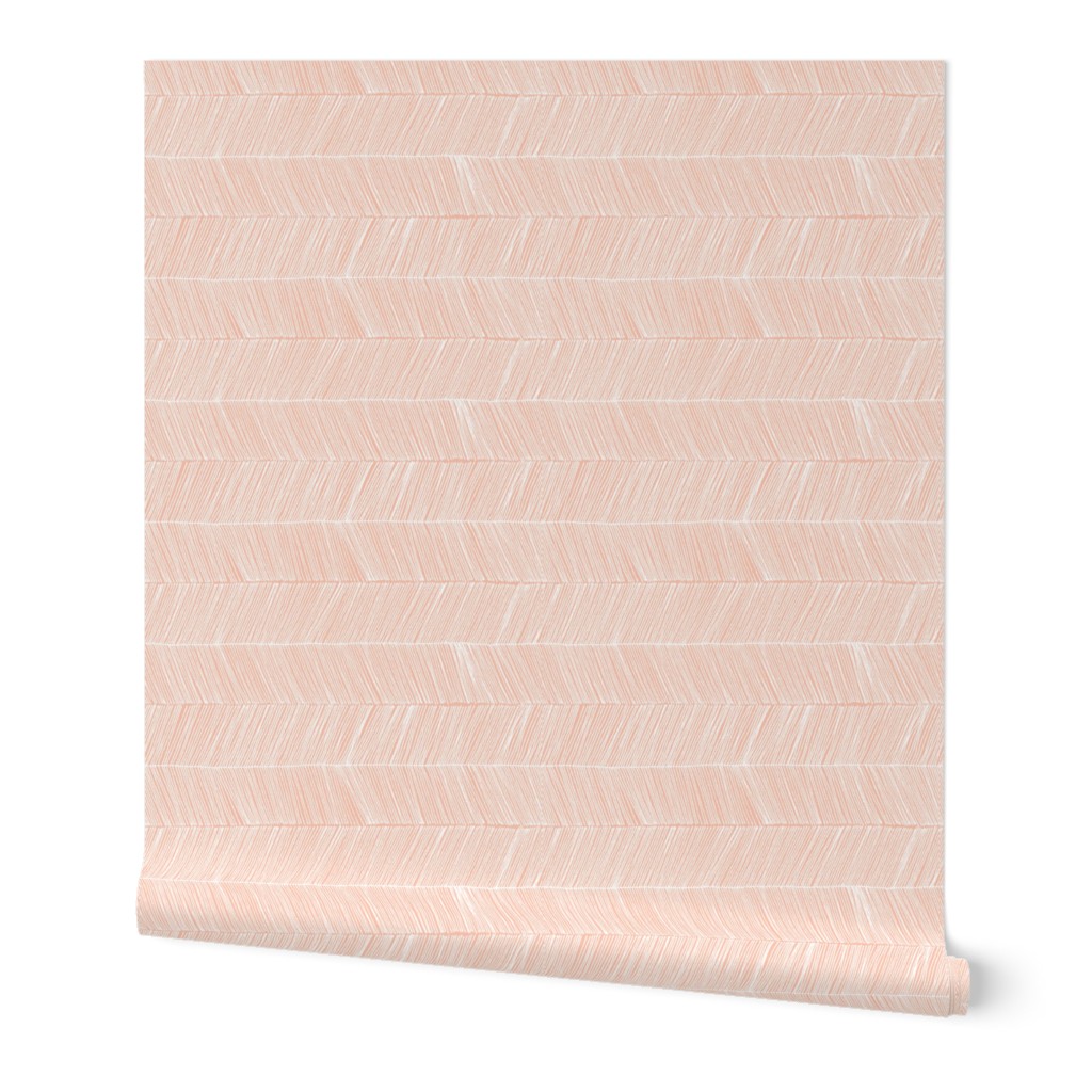 herringbone peach - rotated 90 degrees