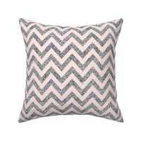 Glitter Chevron in Whisper Pink