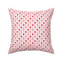 xoxo hearts // pink red valentines love girly print