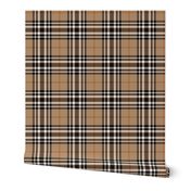 Southdown tartan - 6" tan/black/white/orange