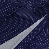 Polka Dot Purple on Navy