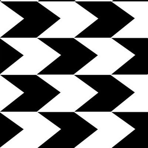 Black and White Chevron Stripes