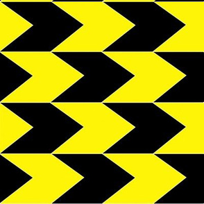 Black and Yellow Chevron Stripes