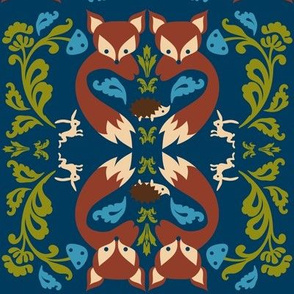 Ornate Fox Teal