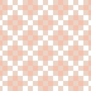 Quilt Cloth - Modern Granny Square Pink + White