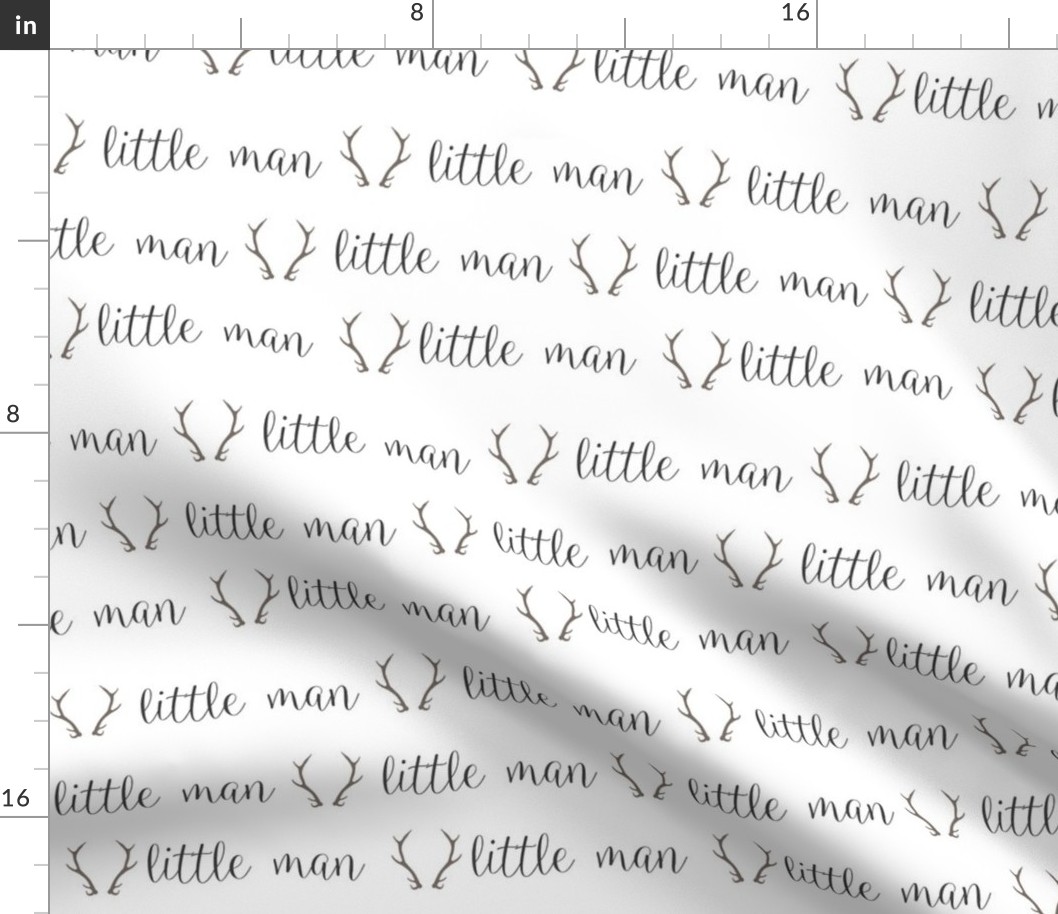 Little Man Grey Handwritten Letter