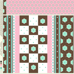 Checkerboard Tote - Fairy Floss - flexible kit plus bonus
