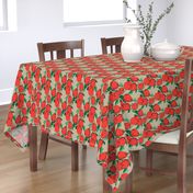 16-13AK Vine Tomato Italian Italy Vegetable Fruit Garden Gardener Food Orange Red Green Tan Khaki _Miss Chiff Designs